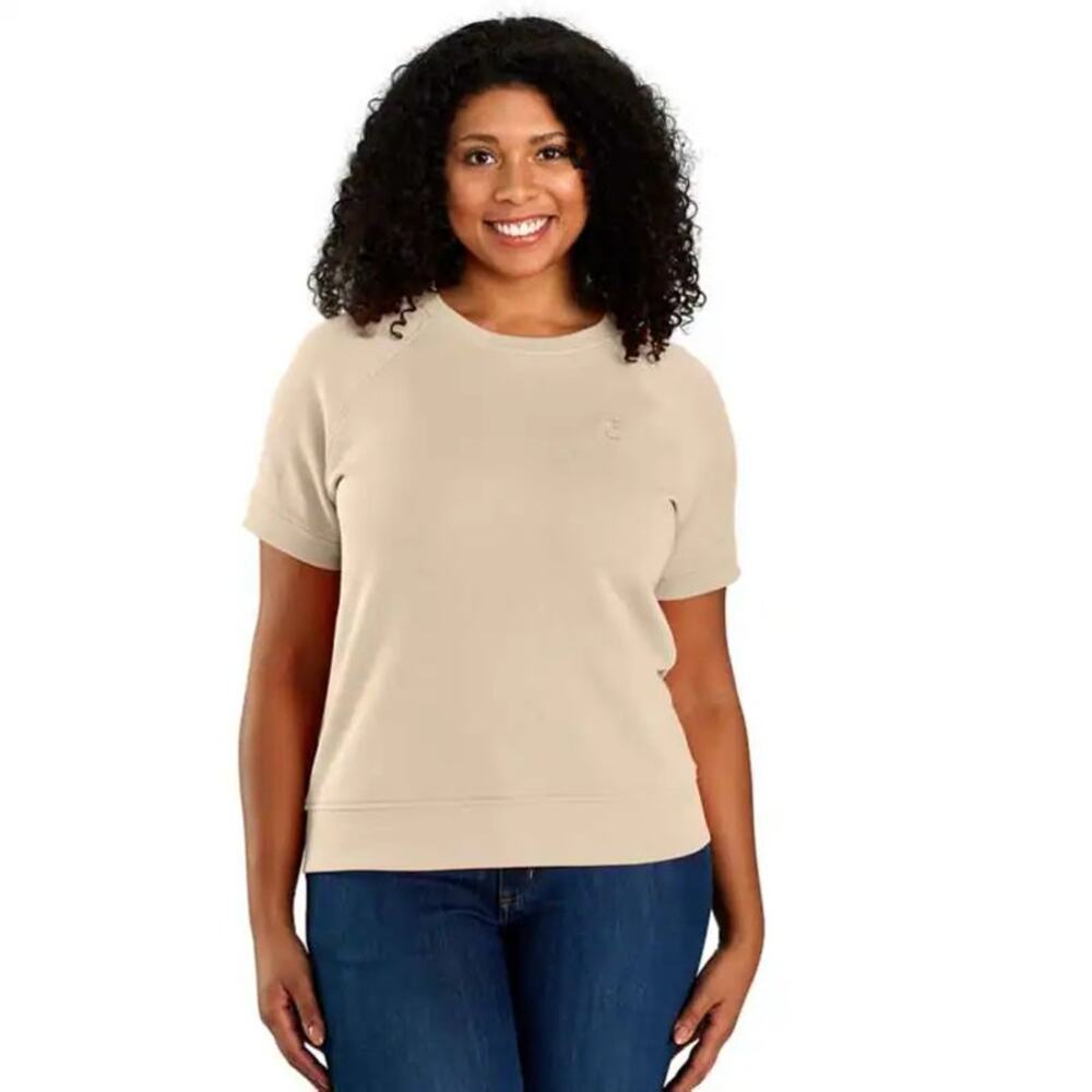 Carhartt Women's Relaxed Fit French Terry Short‎ Sleeve New with Tags - Size XL